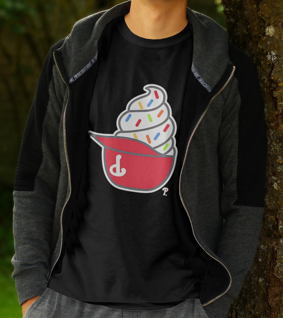 Philadelphia Phillies Ice Cream Hat With Sprinkles T-Shirt