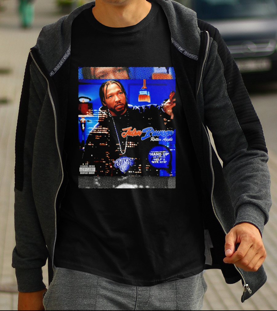 Jalen Brunson Rotten Apple Knicks Hand Up NYYK Empire T-Shirt