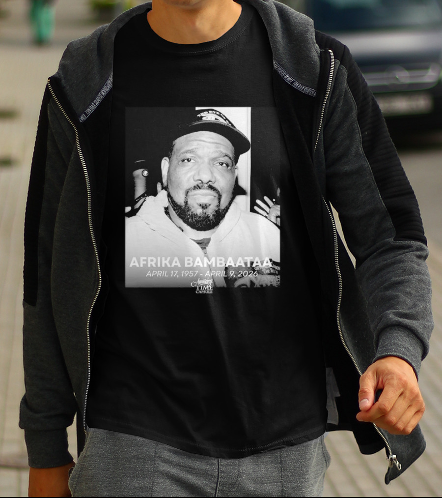Afrika Bambaataa April 17 1957 April 9 2026 Time Capsule T-Shirt