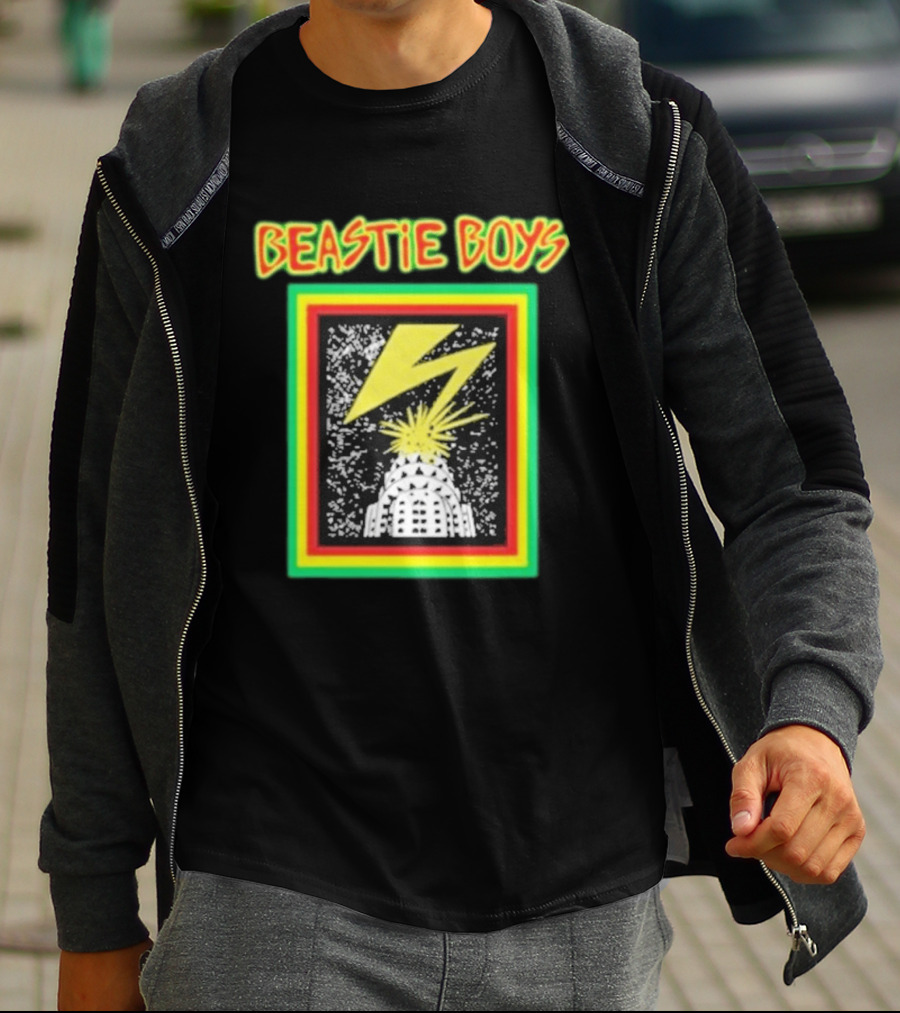 Beastie Boys Lightning Bolt Burst Skyline T-Shirt