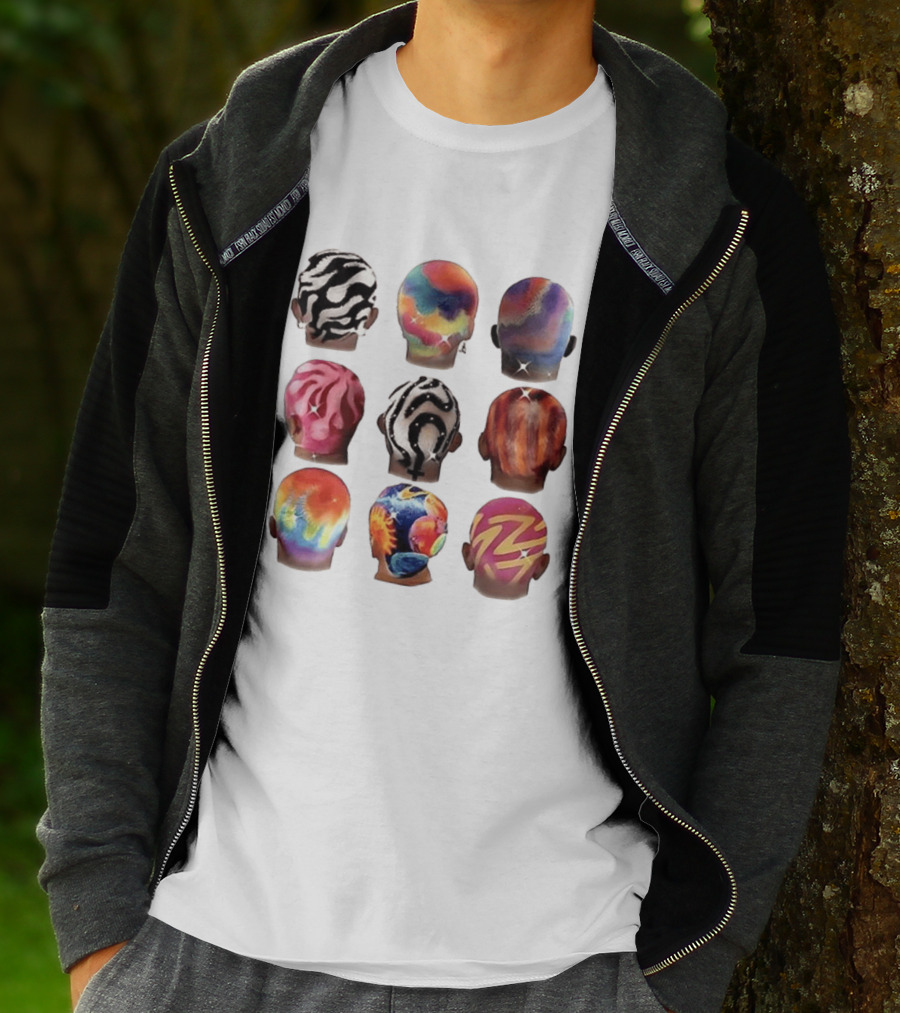 Boys Hair Colour Vibrant Patterns And Artistic Styles T-Shirt