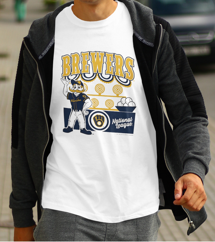 Milwaukee Brewers National League 2026 Step Back Up T-Shirt