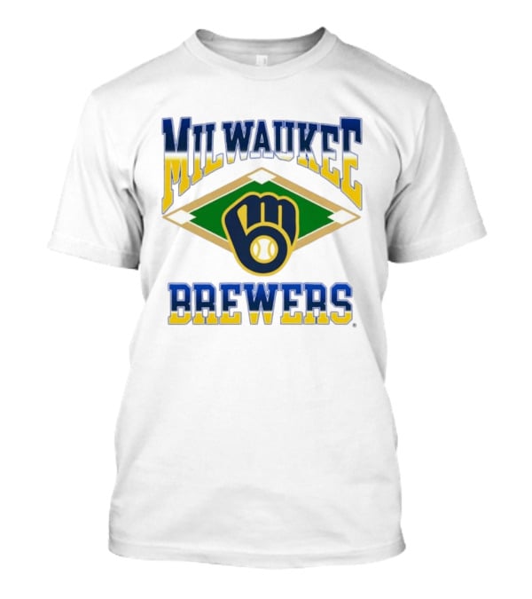 Milwaukee Brewers MLB Baseball Diamond Retro Team T-Shirt