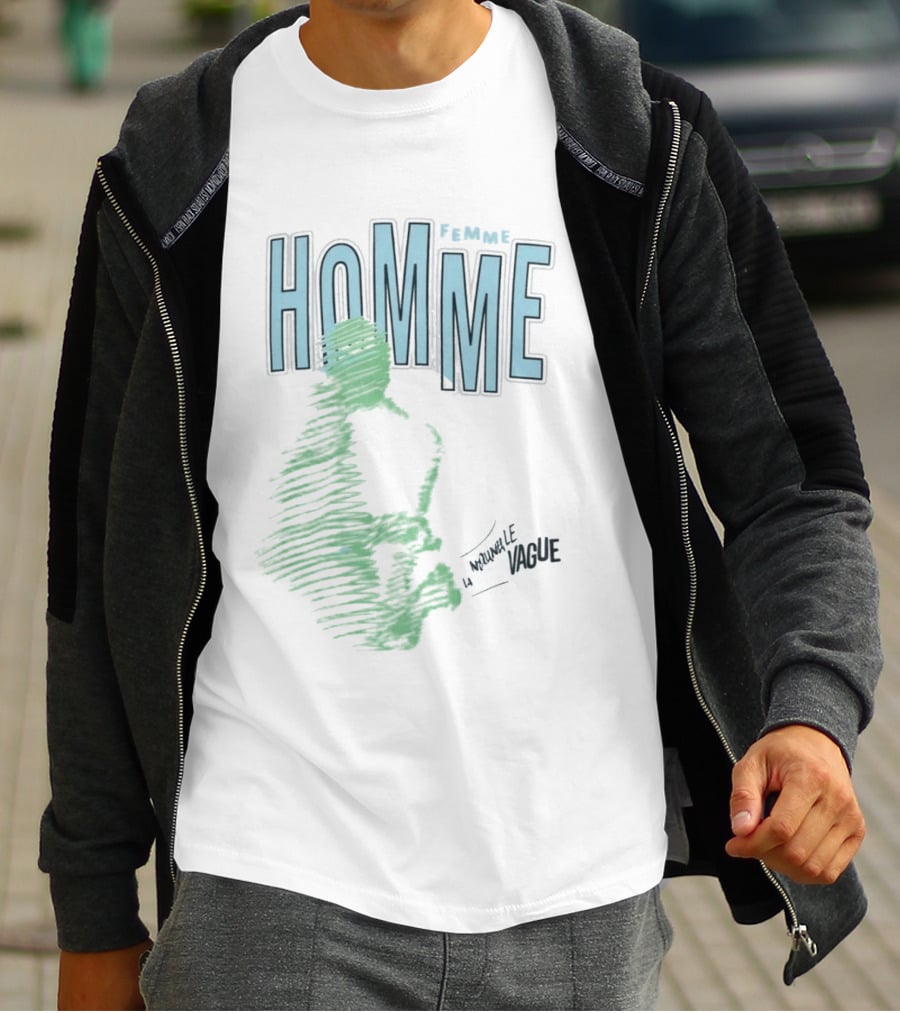 Homme Femme Justin Eboigbe La Nouvelle Vague T-Shirt