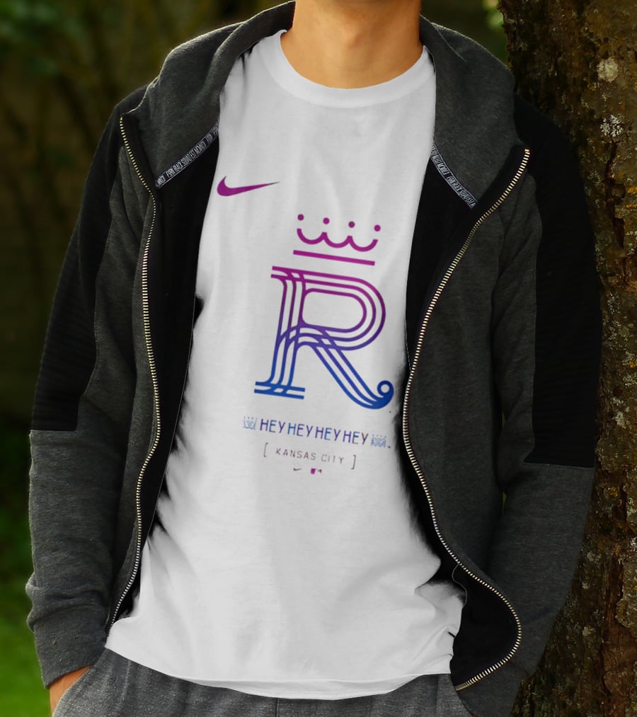 Kansas City Royals 2026 City Connect Hey Hey Hey Nike Royals Large T-Shirt