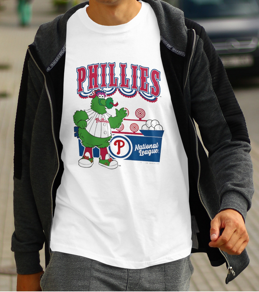 Philadelphia Phillies 2026 Step Back Up Phillies Phanatic National League T-Shirt