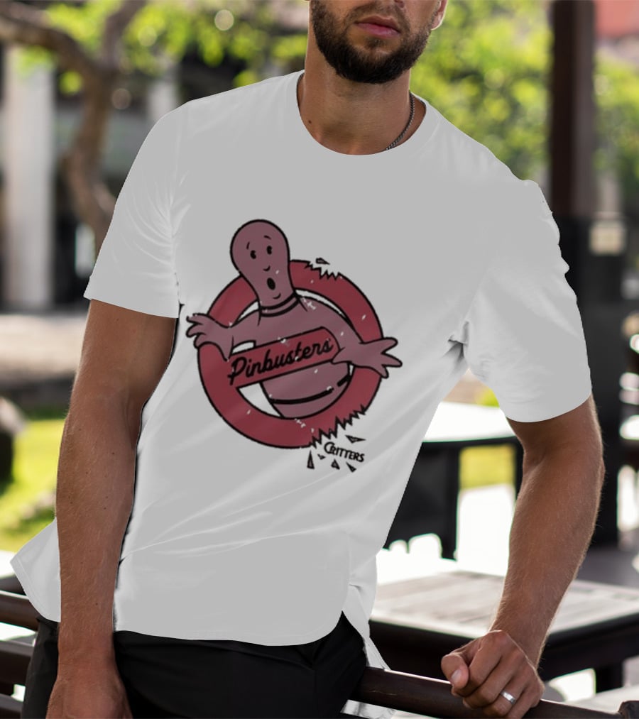 Pinbusters Parody Bowling Ghost T-Shirt