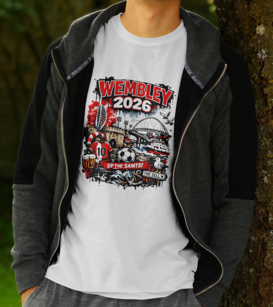 Southampton Football Wembley 2026 Up The Saints Fan Celebration T-Shirt