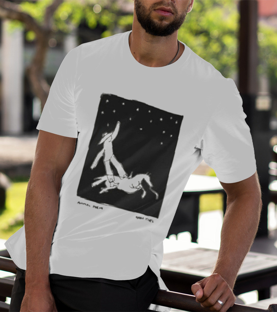 Anna Tivel Cowboy Under Starry Night T-Shirt