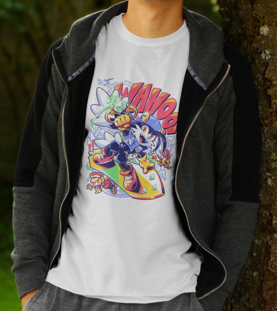 Fangamer Klonoa Wahoo Vintage Style Snowboarding Adventure T-Shirt