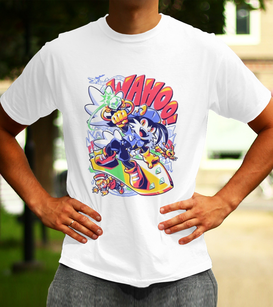 Fangamer Klonoa Wahoo Vintage Style Snowboarding Adventure T-Shirt