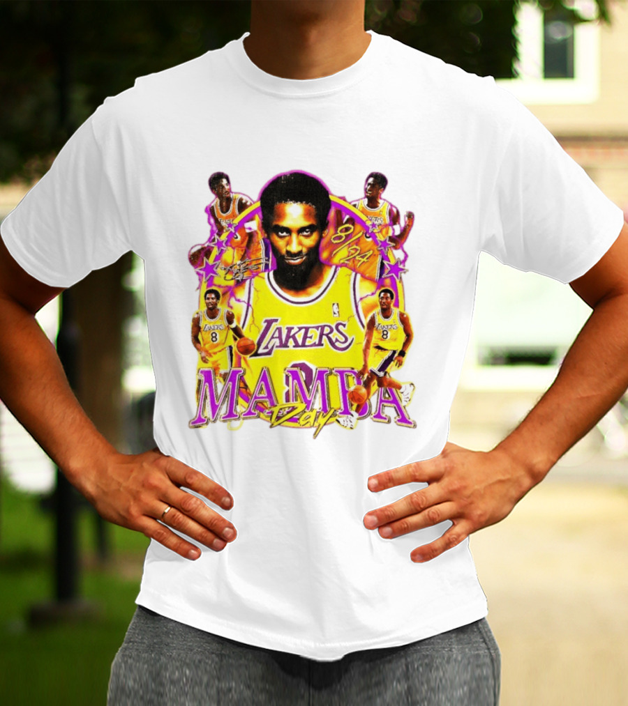 Mamba Day Kobe Bryant 8 24 Los Angeles Lakers NBA T-Shirt