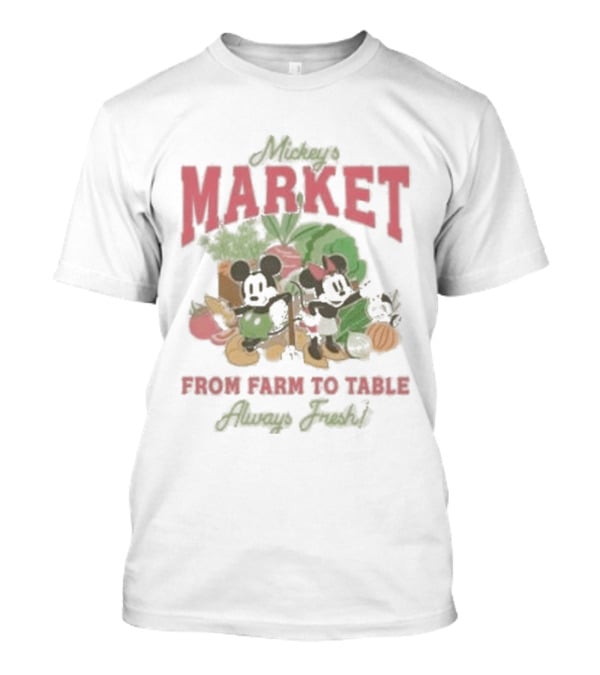 Mickey Minnie Market From Farm To Table T-Shirt