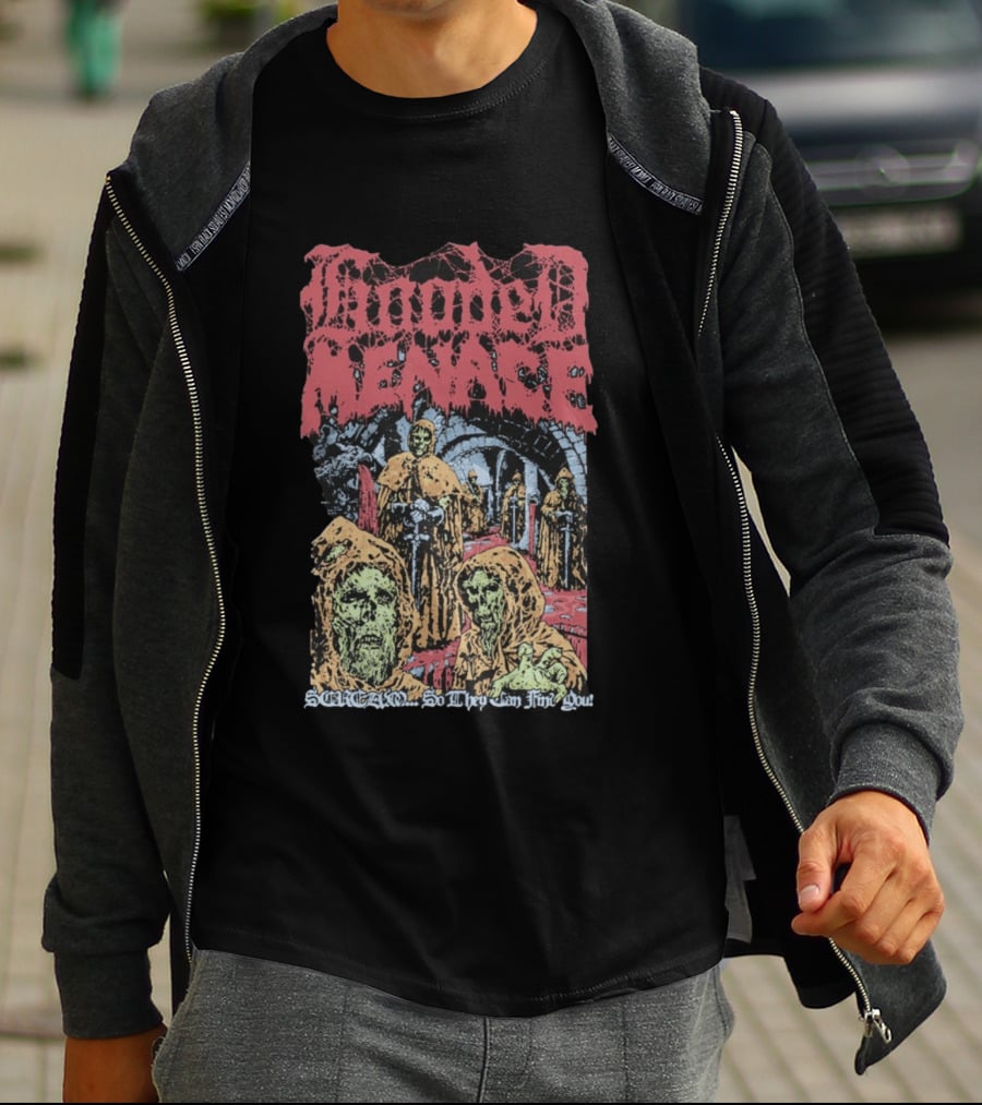 Hooded Menace Scream So They Can Find You T-Shirt