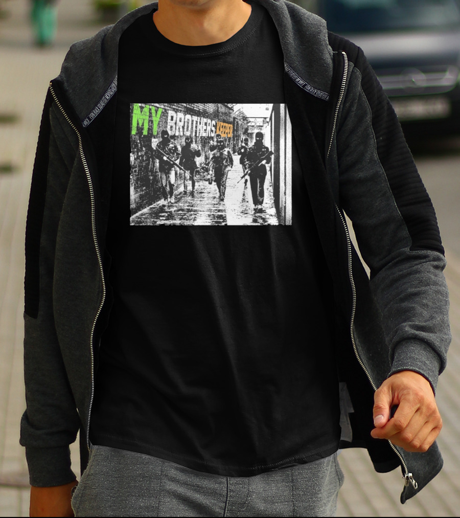 Omerta My Brothers Keeper Masked Figures Alleyway T-Shirt