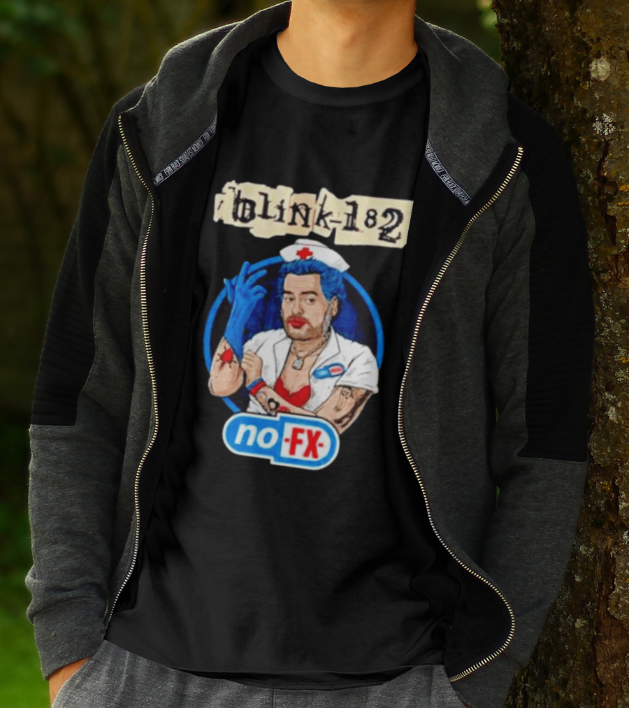 Blink 182 NoFX Collaboration San Diego Nurse T-Shirt