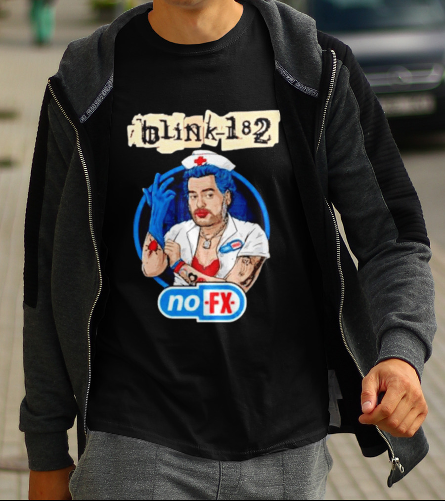 Blink 182 NoFX Collaboration San Diego Nurse T-Shirt