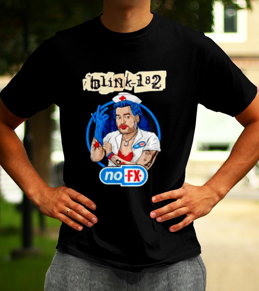 Blink 182 NoFX Collaboration San Diego Nurse T-Shirt