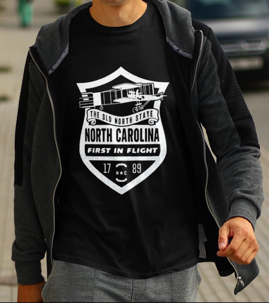 The Old North State North Carolina First In Flight 1789 Wright Flyer T-Shirt