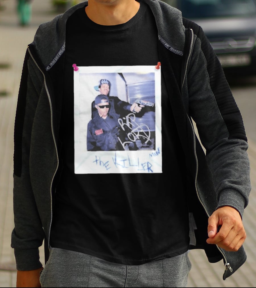 Three 6 Mafia RIP Lord The Killer MIN With Graffiti Style Polaroid T-Shirt