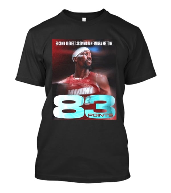 Miami 83 Points Bam Adebayo Second Highest Scoring Game In NBA History T-Shirt