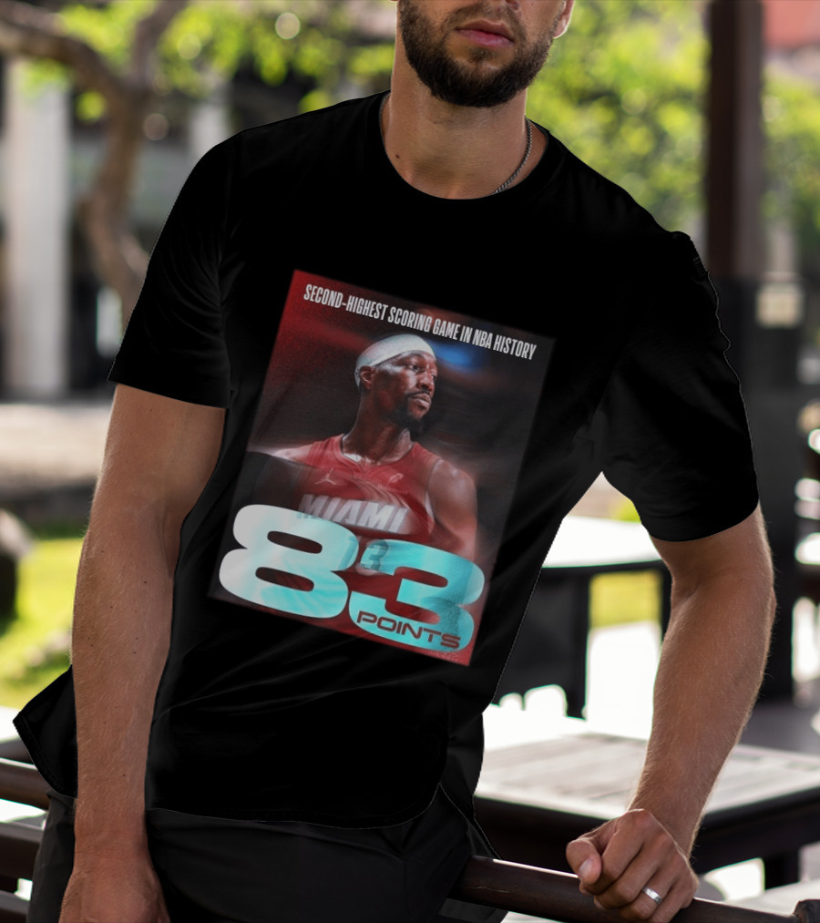 Miami 83 Points Bam Adebayo Second Highest Scoring Game In NBA History T-Shirt