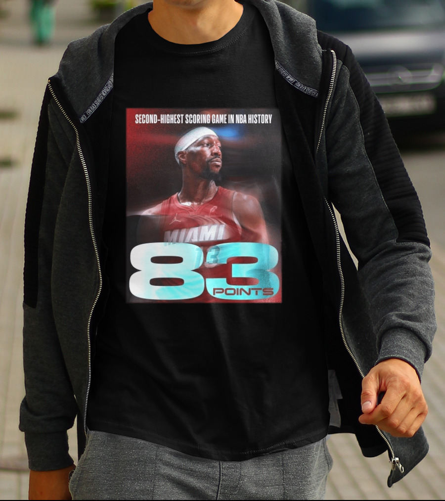 Miami 83 Points Bam Adebayo Second Highest Scoring Game In NBA History T-Shirt