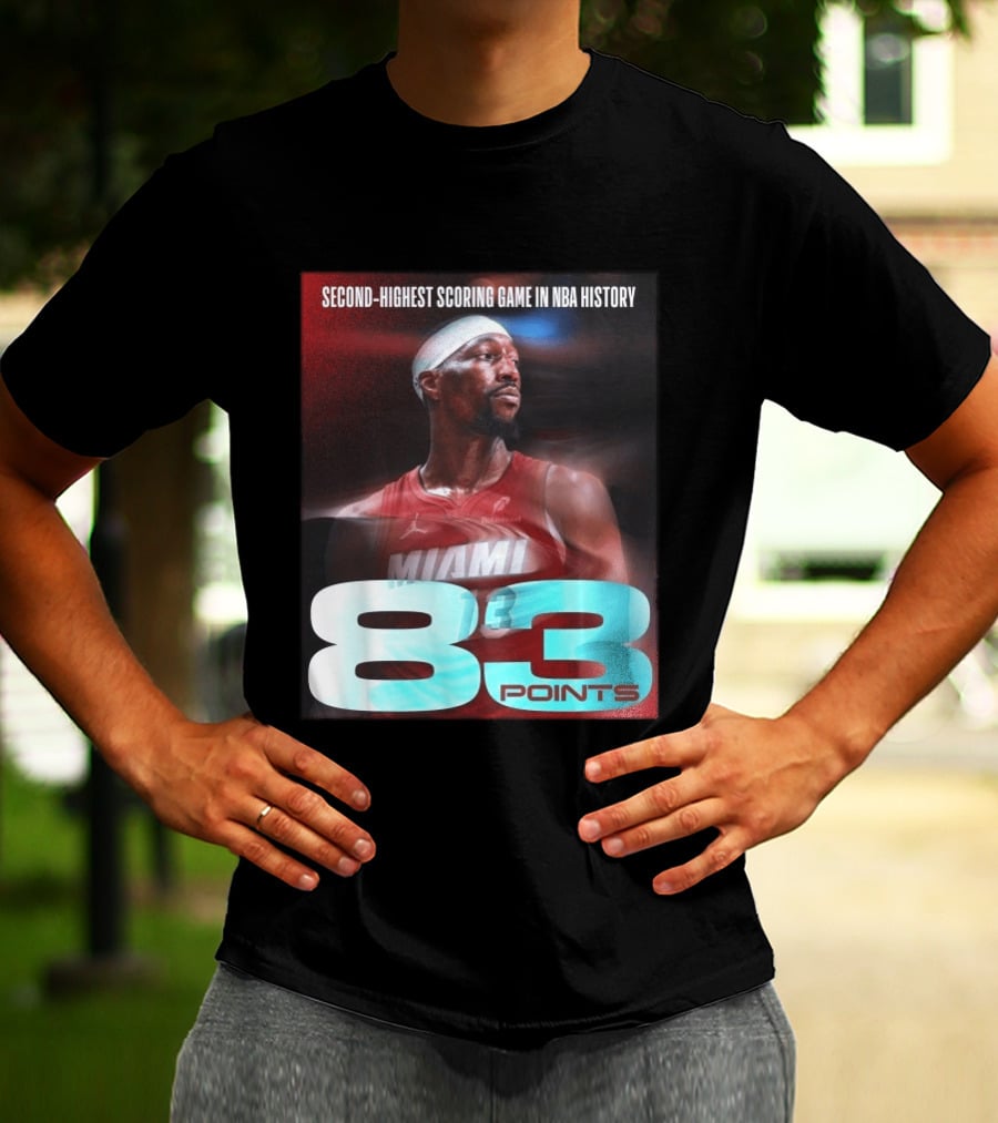 Miami 83 Points Bam Adebayo Second Highest Scoring Game In NBA History T-Shirt