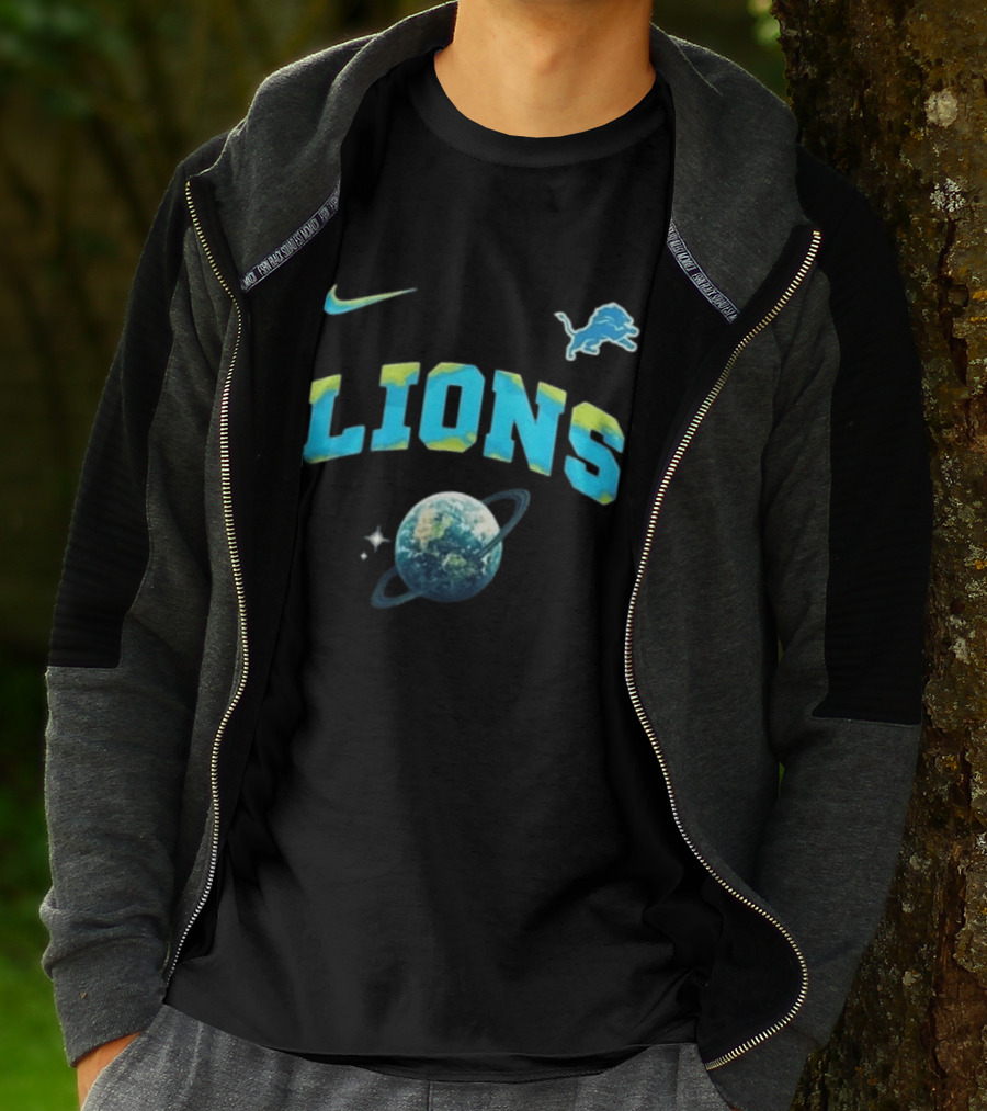Detroit Lions Earth Day 2026 Nike Planetary T-Shirt