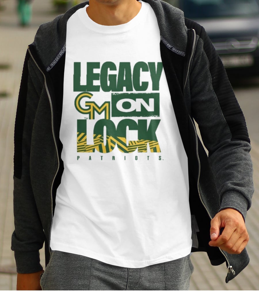 George Mason Patriots Legacy On Lock Basketball GM T-Shirt