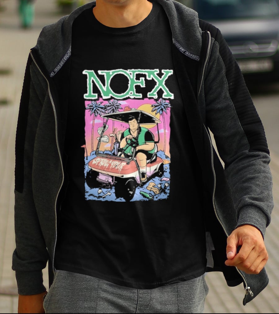 NOFX Mattersville Country Club Punk Rock Album Art Style Golf Cart Scene T-Shirt