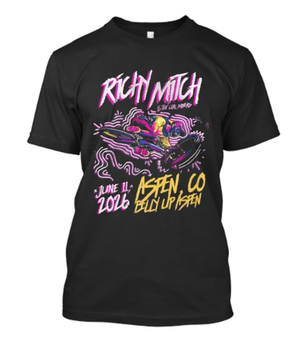 Richy Mitch And The Coal Miners June 11 2026 Aspen CO Belly Up Venue Event T-Shirt