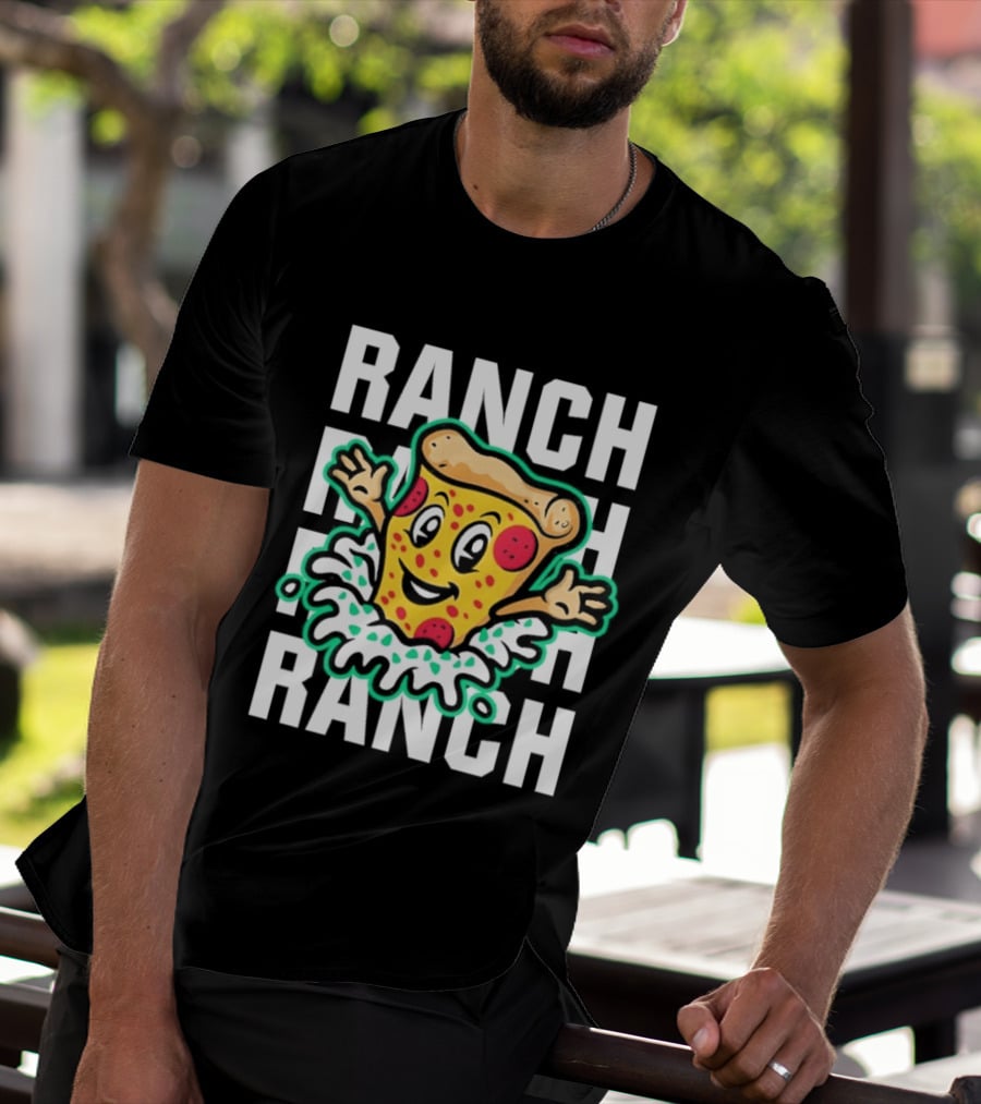 Tulsa Ranch Dippers Pizza With Ranch Splash T-Shirt