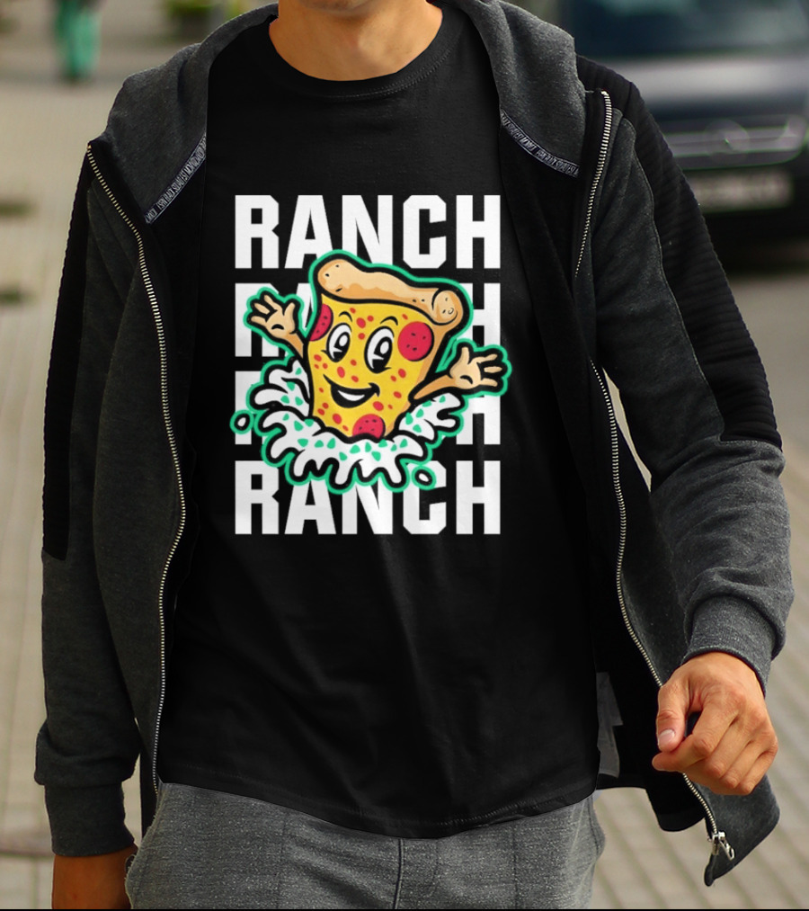 Tulsa Ranch Dippers Pizza With Ranch Splash T-Shirt