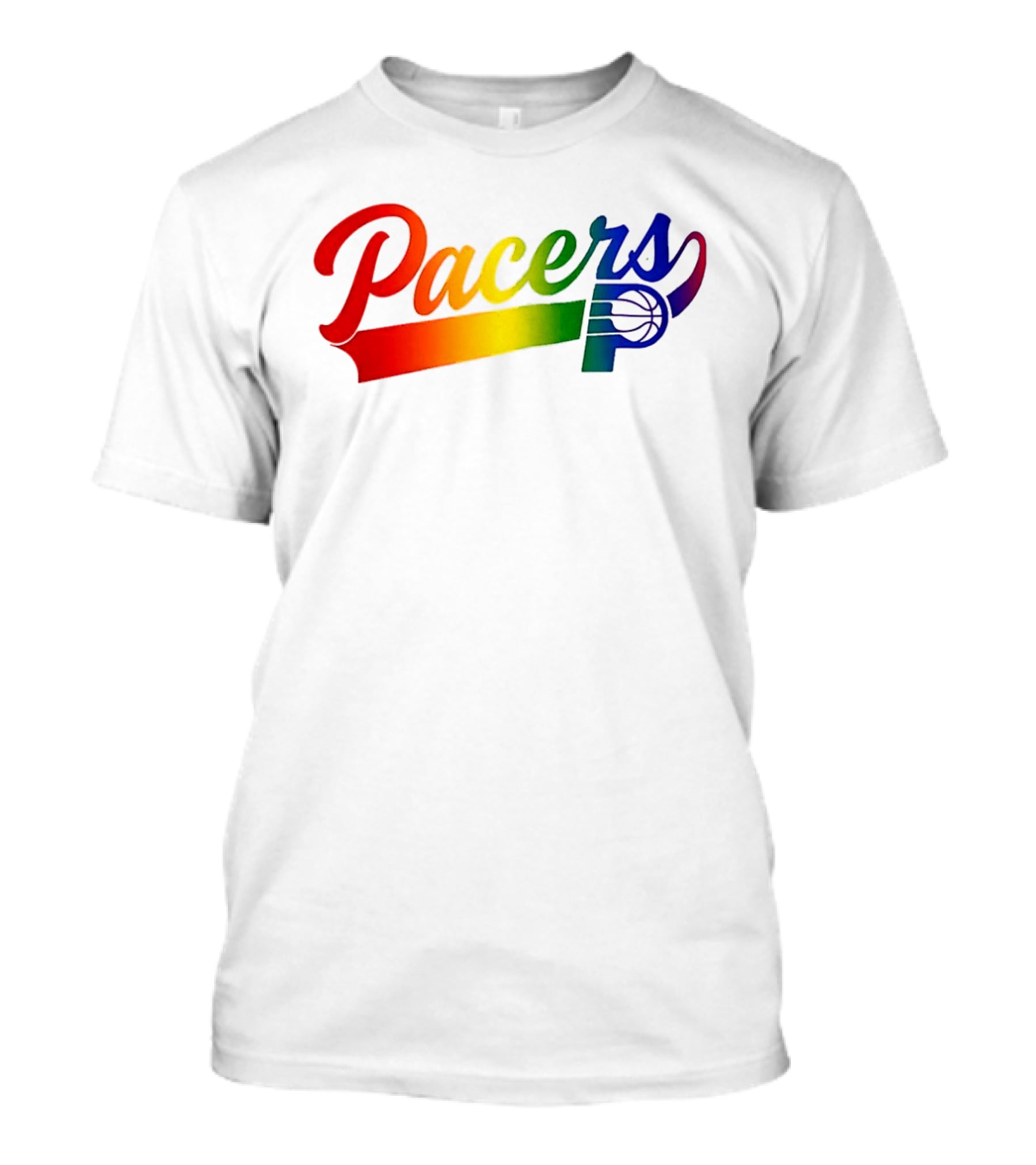Indiana Pacers Pride Rainbow Game Night T-Shirt
