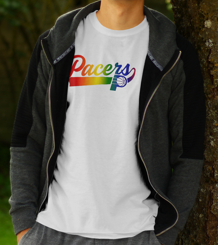 Indiana Pacers Pride Rainbow Game Night T-Shirt