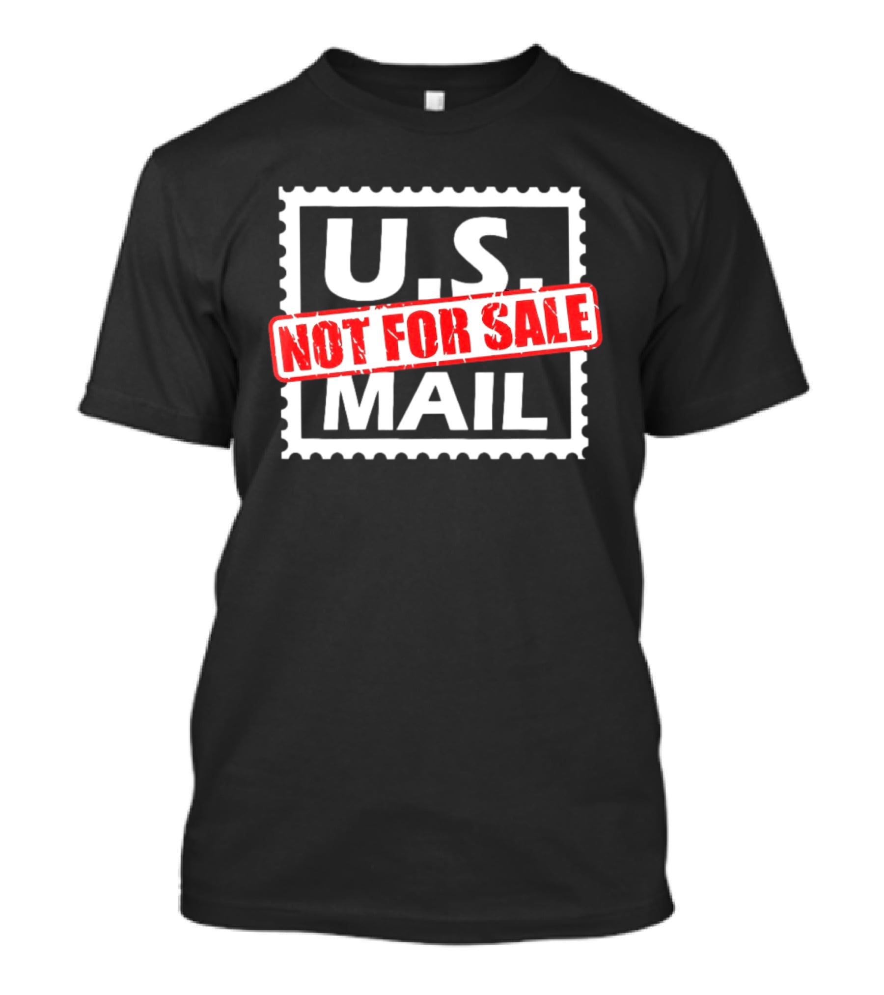 U.S. Mail Not For Sale Stamp Style Block T-Shirt