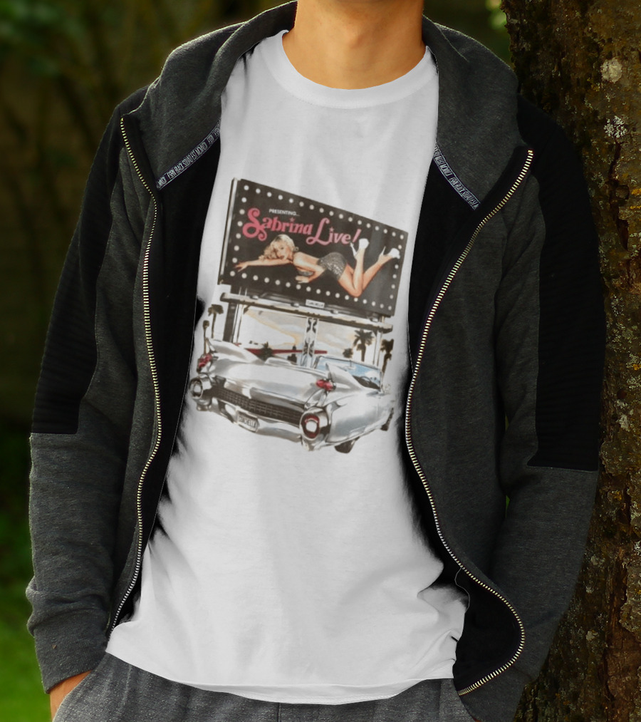 Presenting Sabrina Live Coachella Cadillac Billboard Vintage 50s T-Shirt