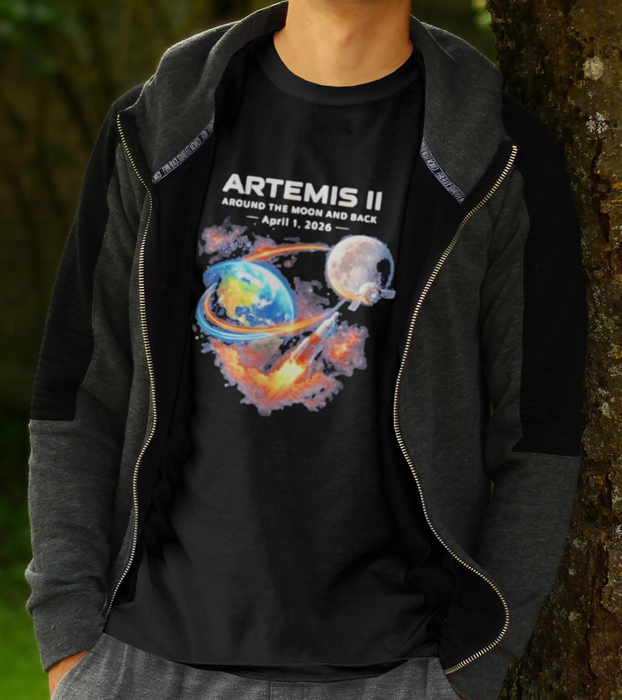 Artemis II Around The Moon And Back April 1 2026 T-Shirt