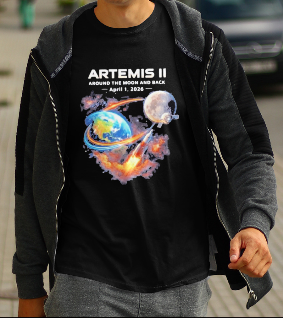 Artemis II Around The Moon And Back April 1 2026 T-Shirt
