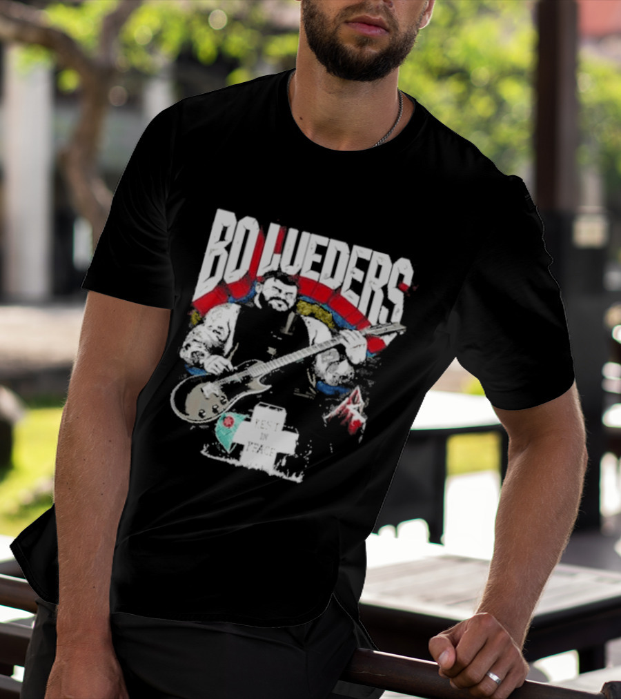 Bo Lueders Guitar Tribute Edgemen Rest In Peace T-Shirt