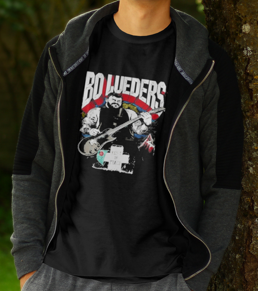 Bo Lueders Guitar Tribute Edgemen Rest In Peace T-Shirt