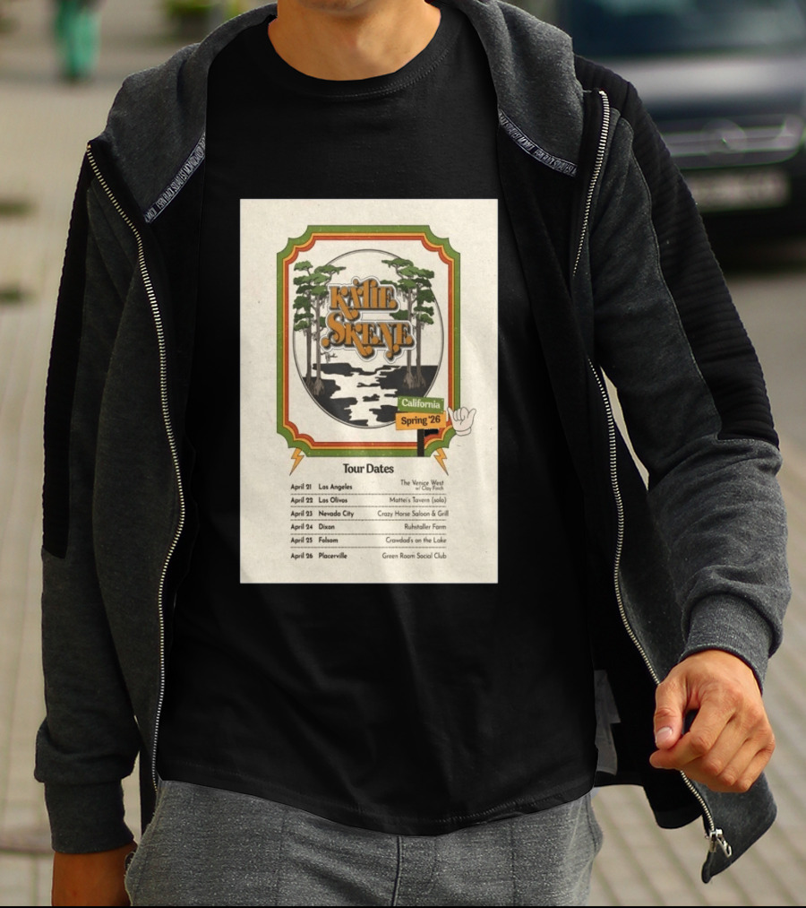 Kalie Skene California Spring 2026 Tour Dates Venice West Los Angeles Mattie's Tavern Los Olivos T-Shirt