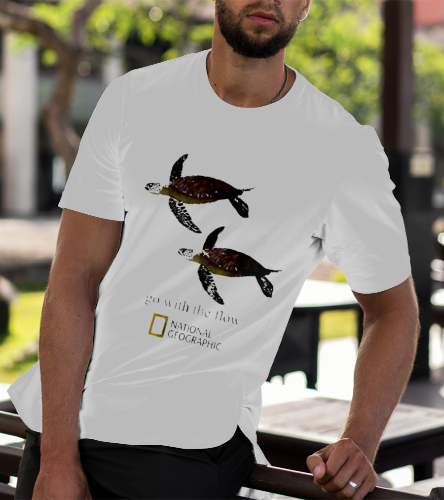 Sea Turtle Go With The Flow National Geographic T-Shirt