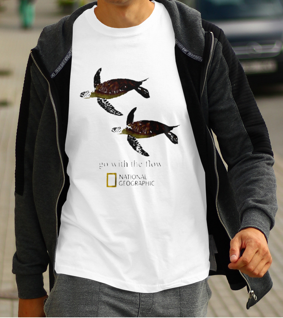 Sea Turtle Go With The Flow National Geographic T-Shirt