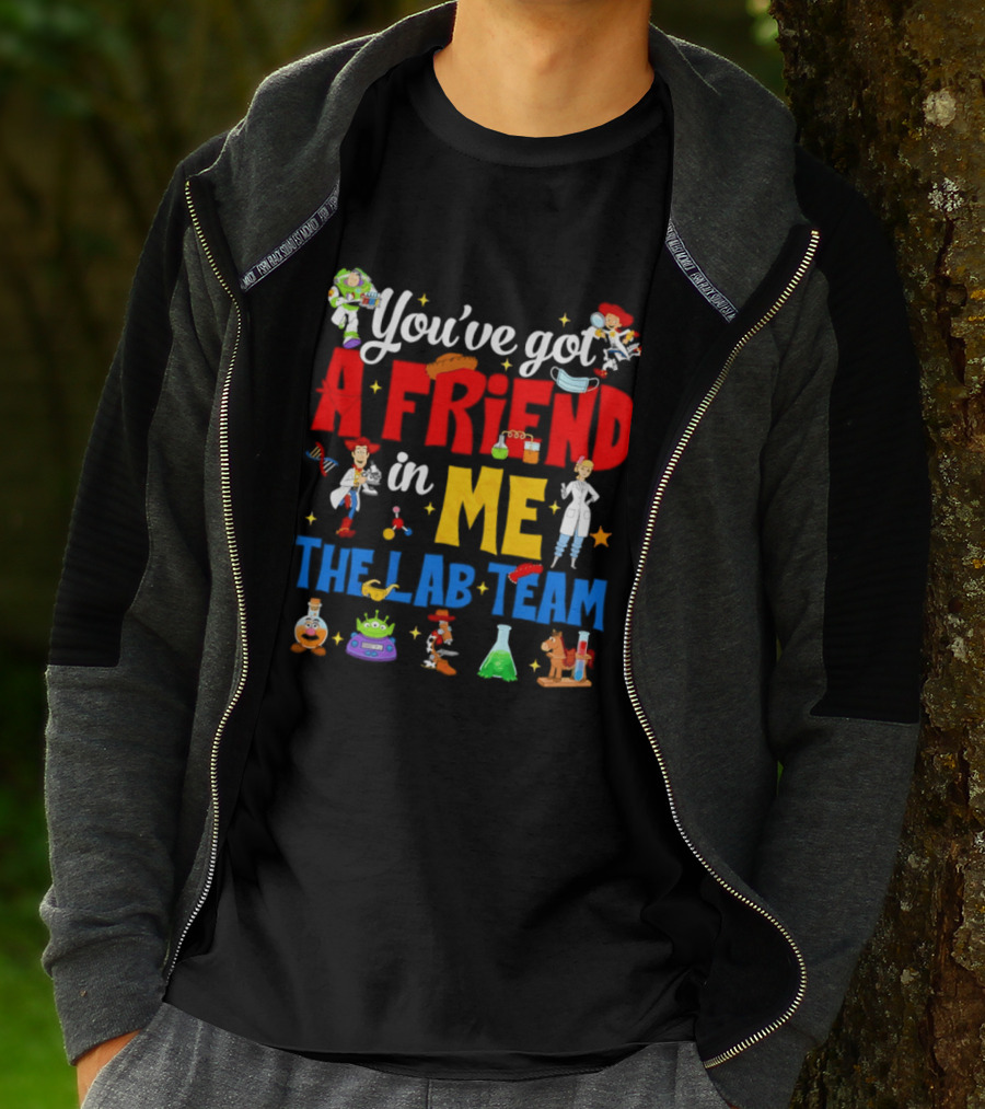 You've Got A Friend In Me Toy Story Lab Team Characters T-Shirt