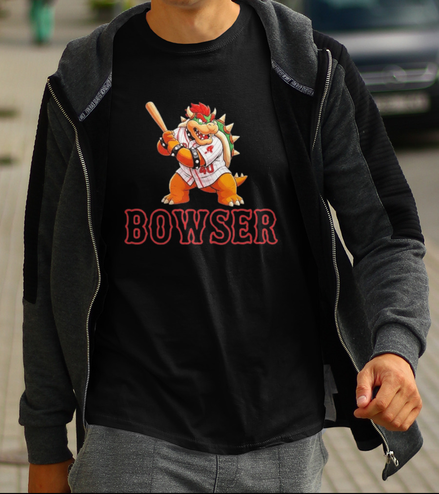 Willson Contreras Red Bowser Super Mario Baseball 40 T-Shirt