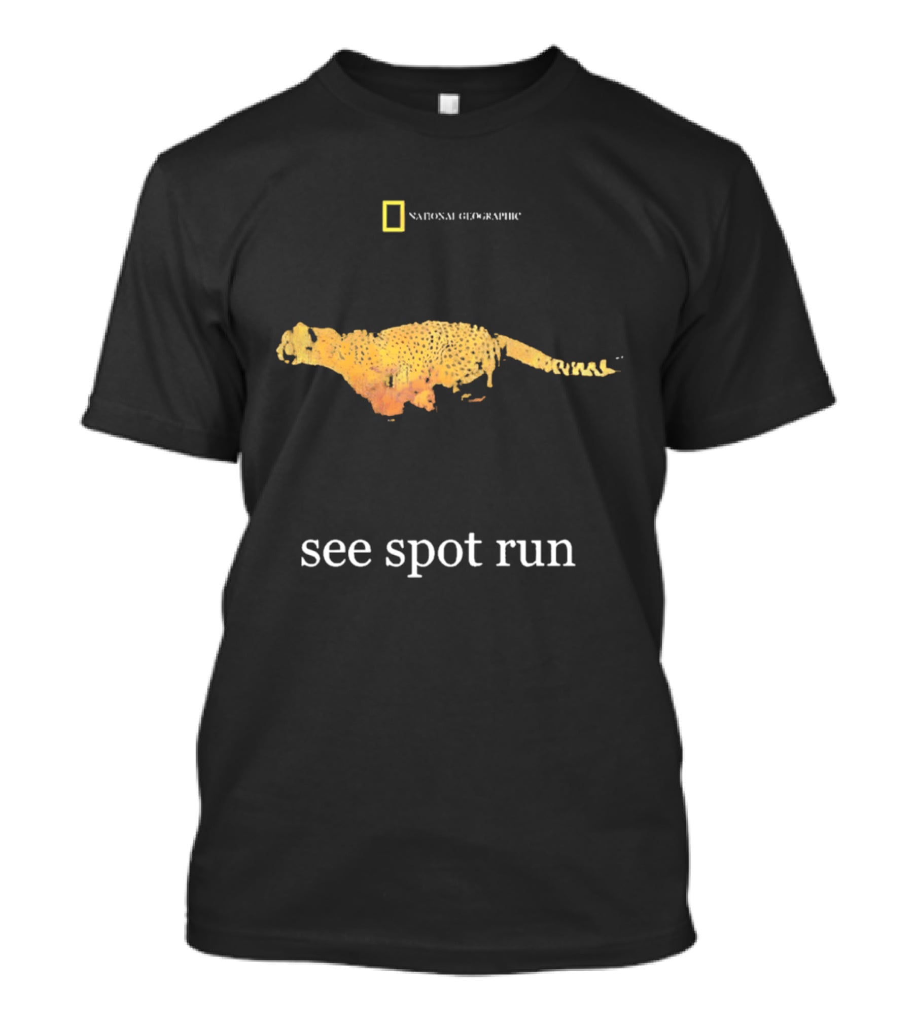 National Geographic See Spot Run Cheetah 2000s T-Shirt