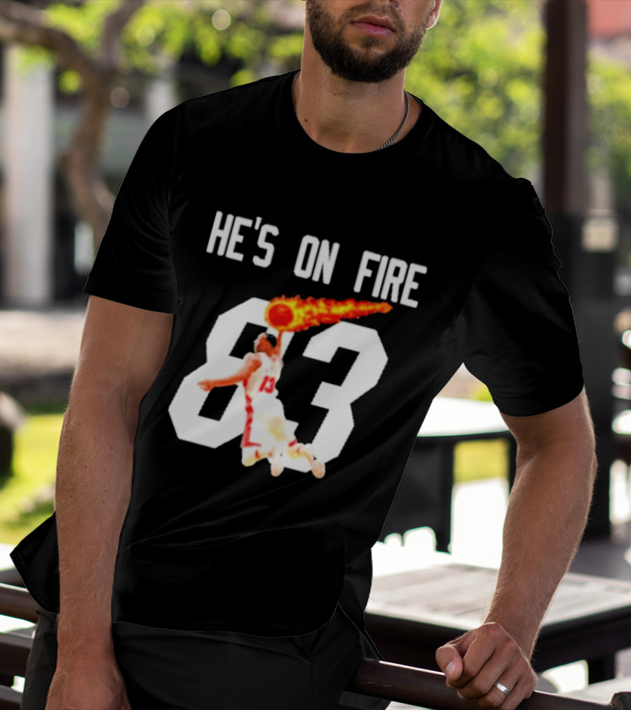Bam Adebayo 83 Points He's On Fire Dunk Basketball T-Shirt