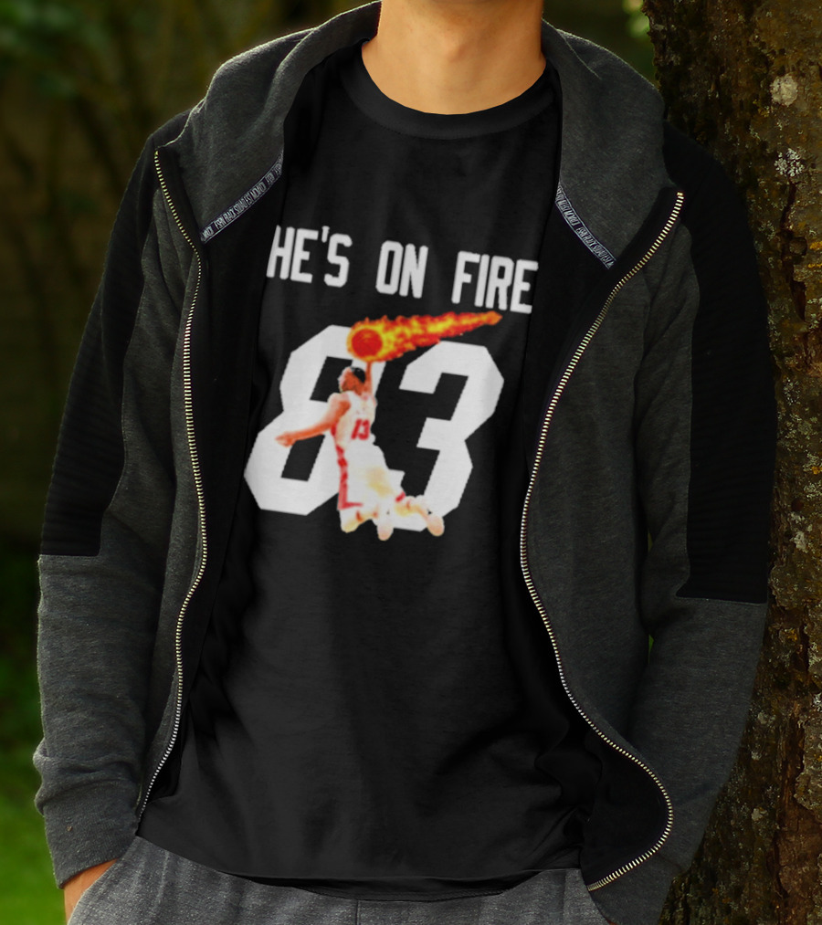 Bam Adebayo 83 Points He's On Fire Dunk Basketball T-Shirt
